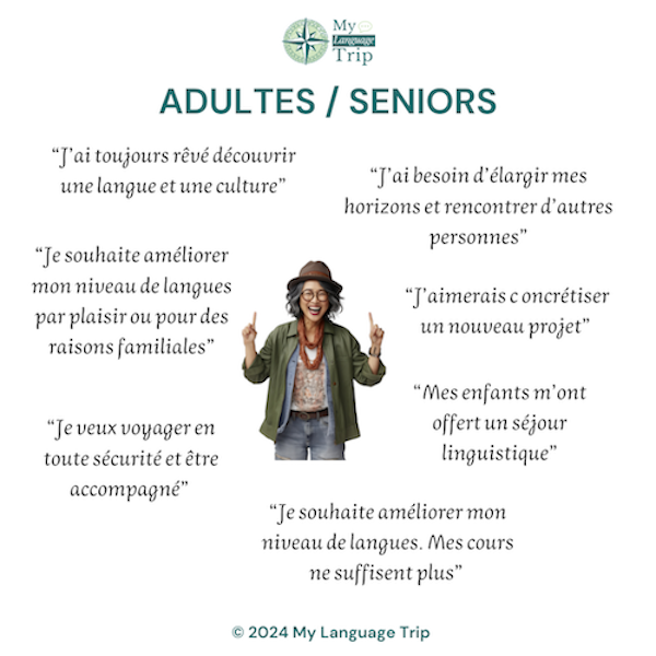Profil de voyage linguistique : les adultes seniors